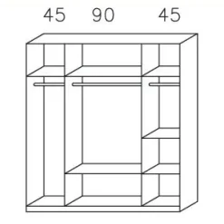 Armoire à portes battantes KREFELD