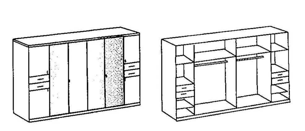 Armoire à portes battantes DANZIG