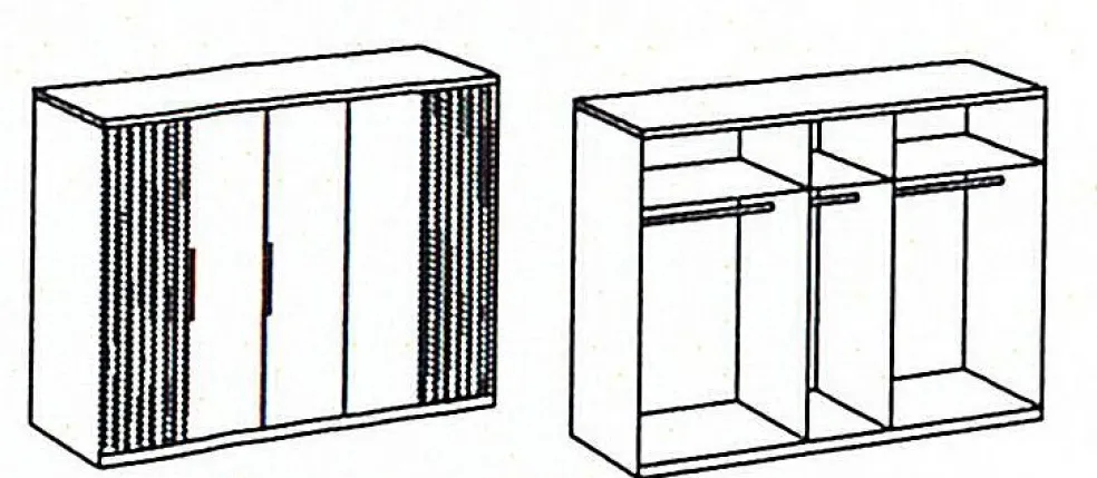 Armoire à portes battantes ANDORRA