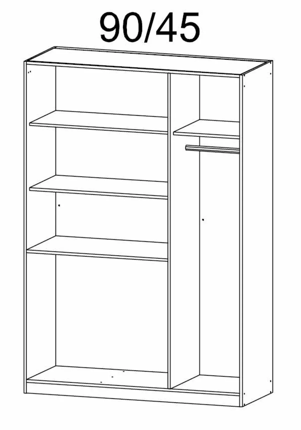Armoire à portes battantes HOMBURG