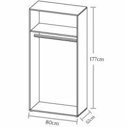 Armoire à portes battantes BASE 2