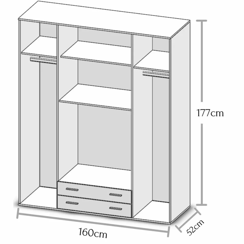 Armoire à portes battantes BASE 4