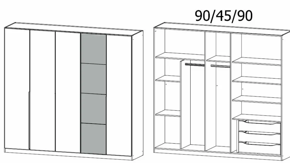 Armoire à portes battantes BELLEZZA