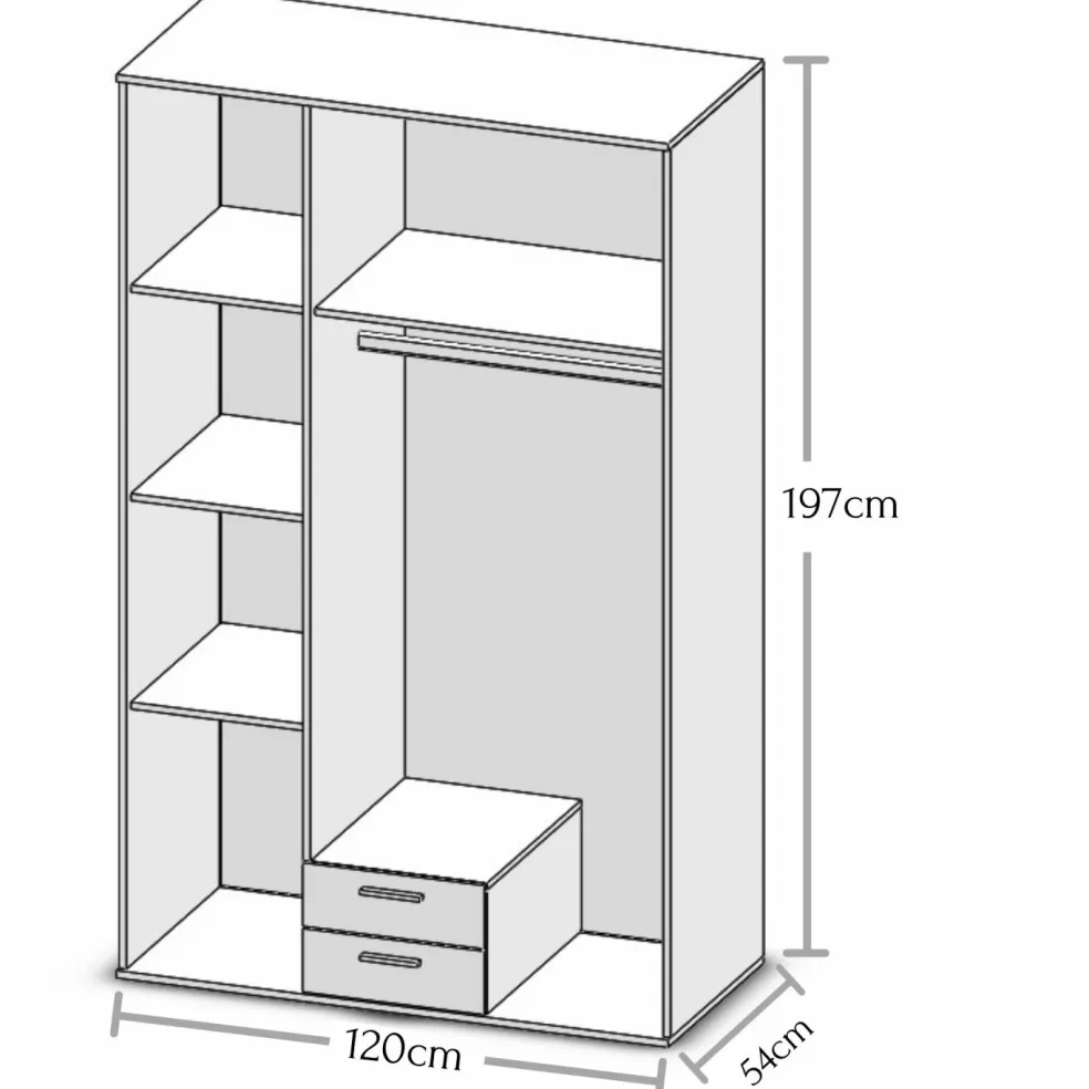 Armoire à portes battantes CHICAGO