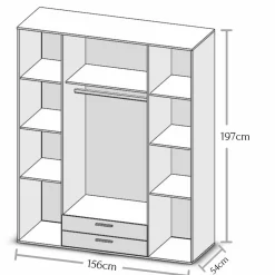 Armoire à portes battantes  CHICAGO