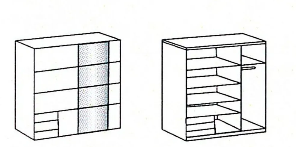 Armoire à portes coulissantes EMDEN