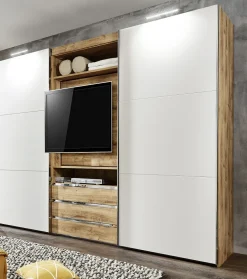 Armoire à portes coulissantes avec support TV intégré MAGIC