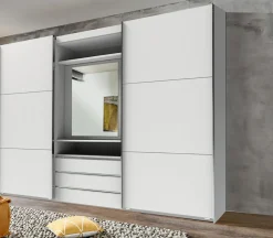 Armoire à portes coulissantes avec miroir pivotant intégré MAGIC