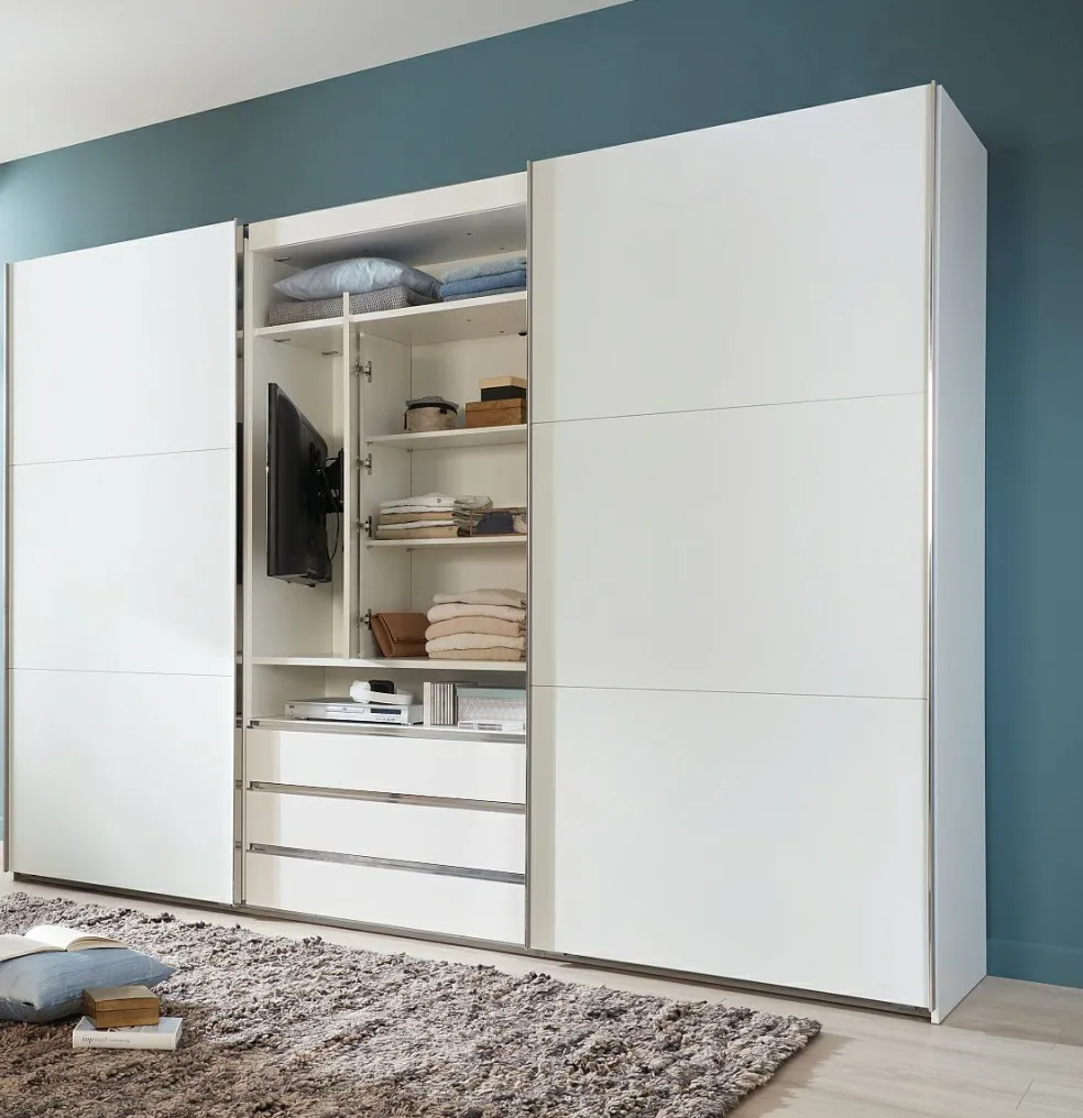 Armoire à portes coulissantes avec support TV intégré MAGIC