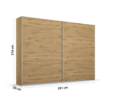 Armoire à portes coulissantes AURELIO