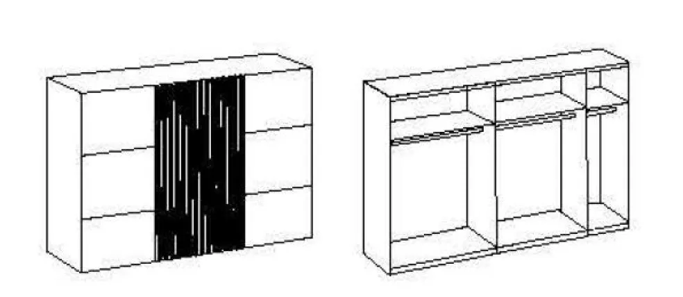 Armoire à portes coulissantes ANDORRA