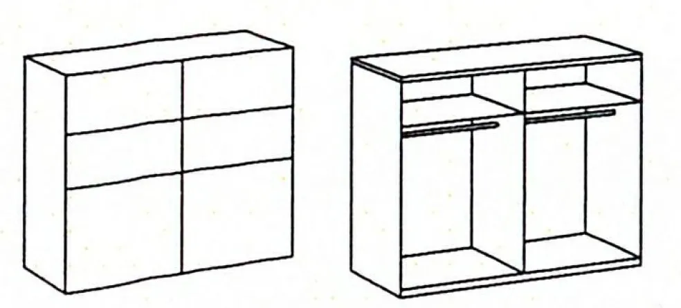 Armoire à portes coulissantes ANGIE