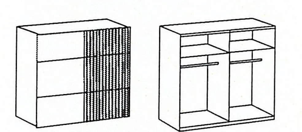 Armoire à portes coulissantes ANDORRA