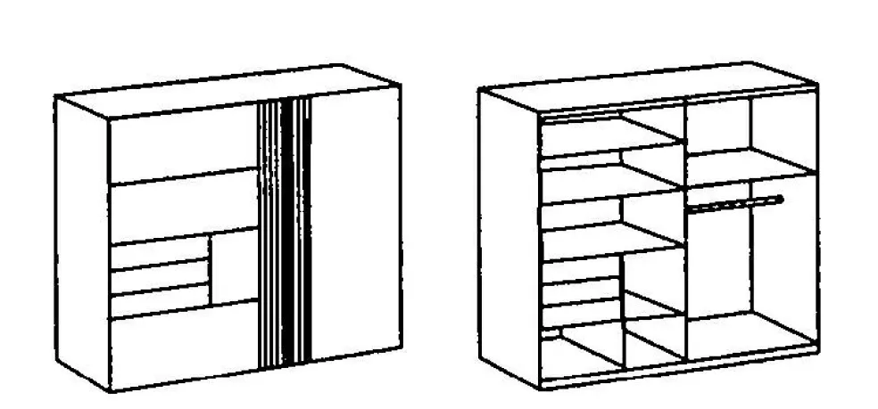 Armoire à portes coulissantes MORENO