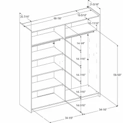 Armoire à portes coulissantes SWING 8