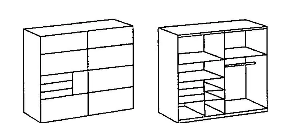 Armoire à portes coulissantes BARCELONA