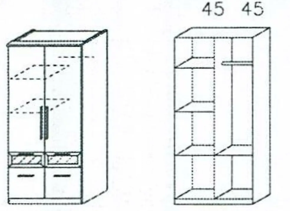 Armoire à vêtements BOCHUM