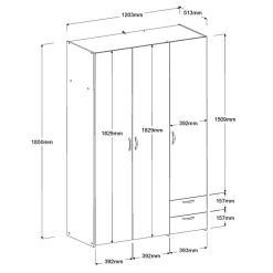 Armoire à vêtements BOSTON 12