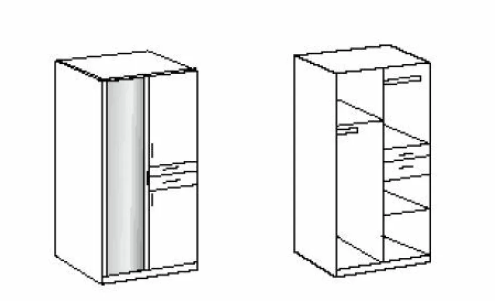 Armoire à vêtements KOBLENZ