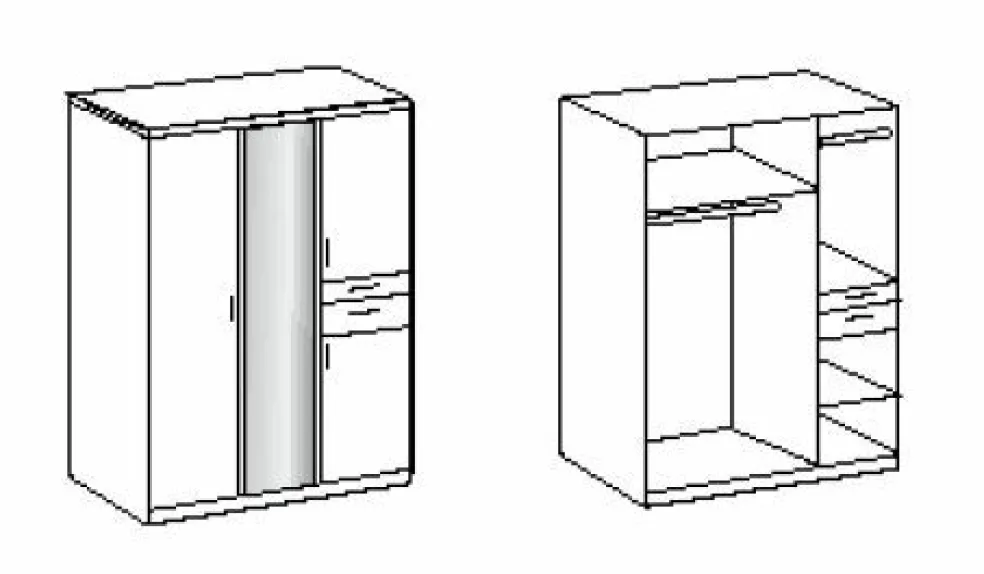 Armoire à vêtements KOBLENZ