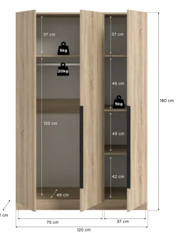 Armoire à vêtements KOPENHAGEN