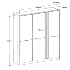 Armoire à vêtements MIAMI 1