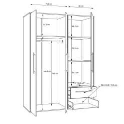 Armoire à vêtements MOKKARIS