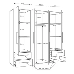 Armoire à vêtements VALGA