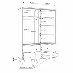 Armoire à vêtements VANKKA
