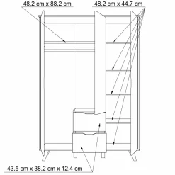 Armoire à vêtements VANKKA