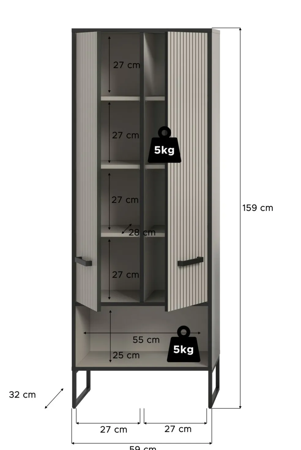 Armoire de salle de bains BAGNO