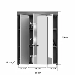 Armoire de toilette SEWULA