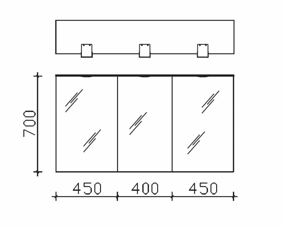 Armoire de toilette SOLITAIRE 6025