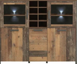 Bahut haut vitrine CLIF