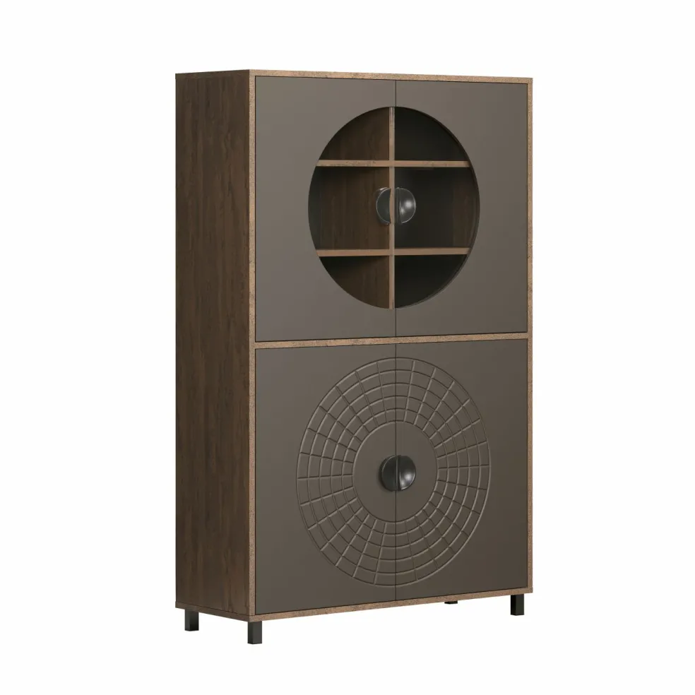 Bahut haut vitrine FUSION