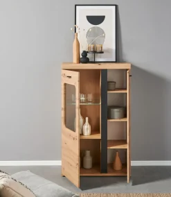 Bahut haut vitrine KRETA