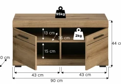 Banc à chaussures SEWULA