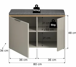 Banc à chaussures SLIDE