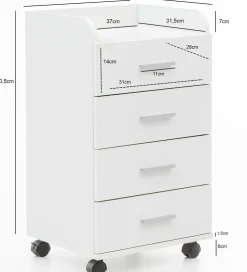 Caisson à roulettes SAN CLEMENTE