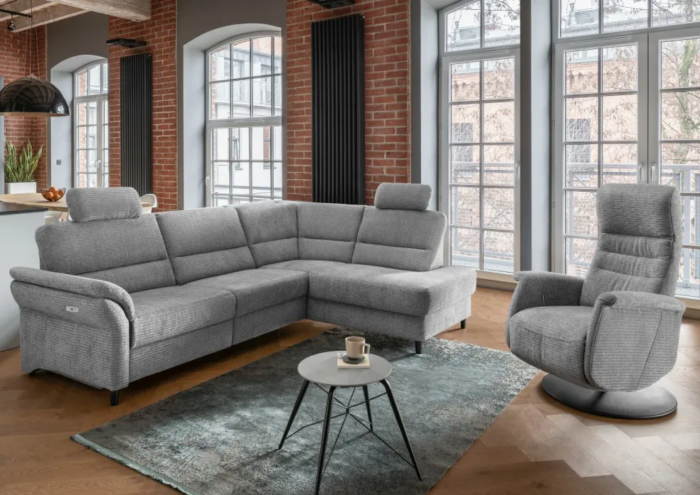 Canapé d'angle avec fonction relax CAVOLI