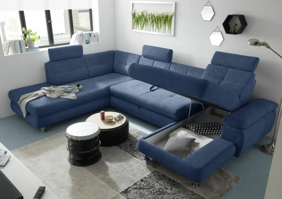 Canapé en U convertible ALBA