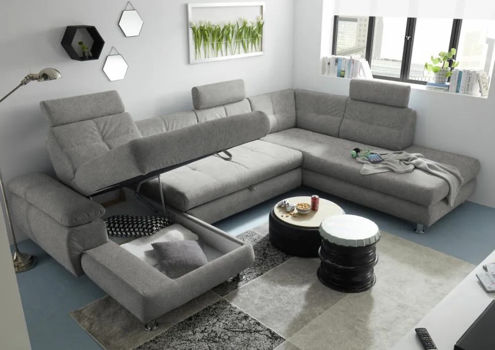 Canapé en U convertible ALBA