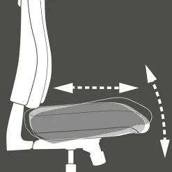 Chaise de bureau pivotante SITNESS PROFI 300