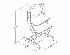 Chaise haute évolutive 100001/100005