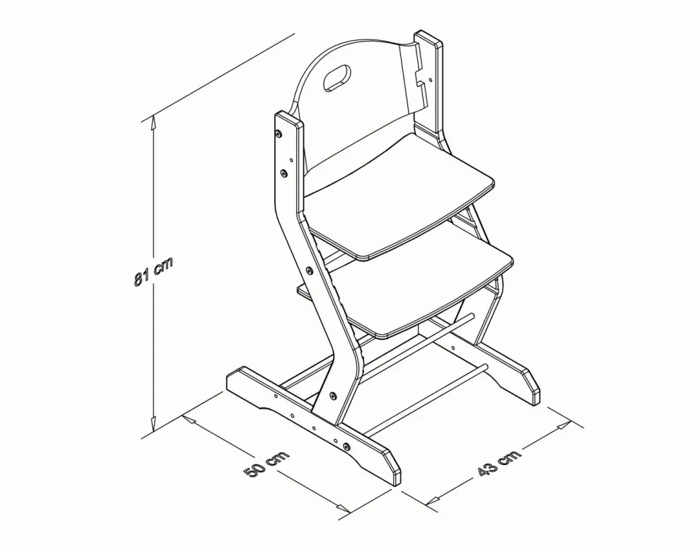 Chaise haute évolutive 100091/100093