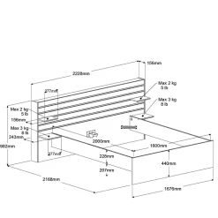Chambre à coucher 2 éléments MIAMI 26