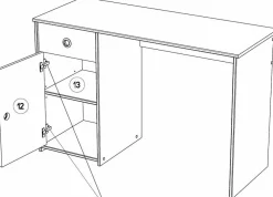 Chambre d'enfant 5 éléments SMOOZY 36a