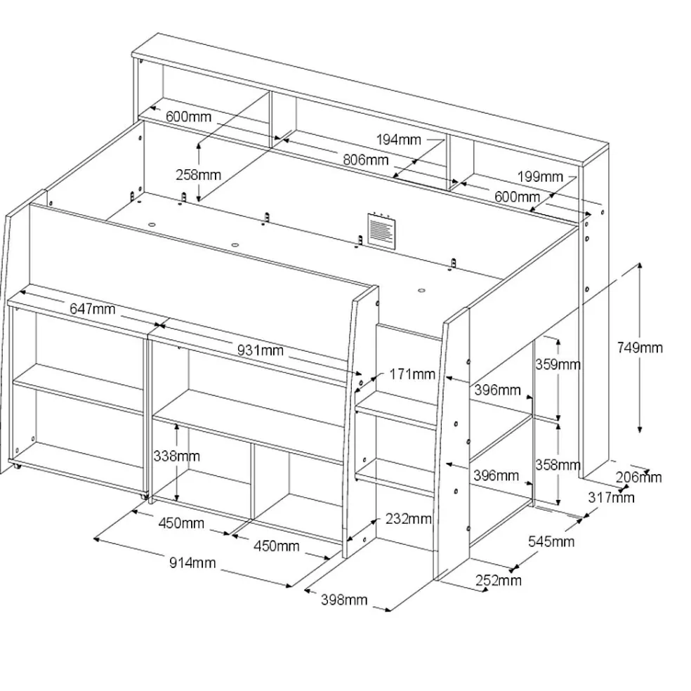 Chambre junior 2 éléments AUSTIN 11