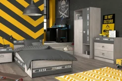 Chambre junior 6 éléments FABRIC 20