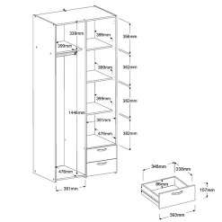 Chambre junior 2 éléments MILKY 14